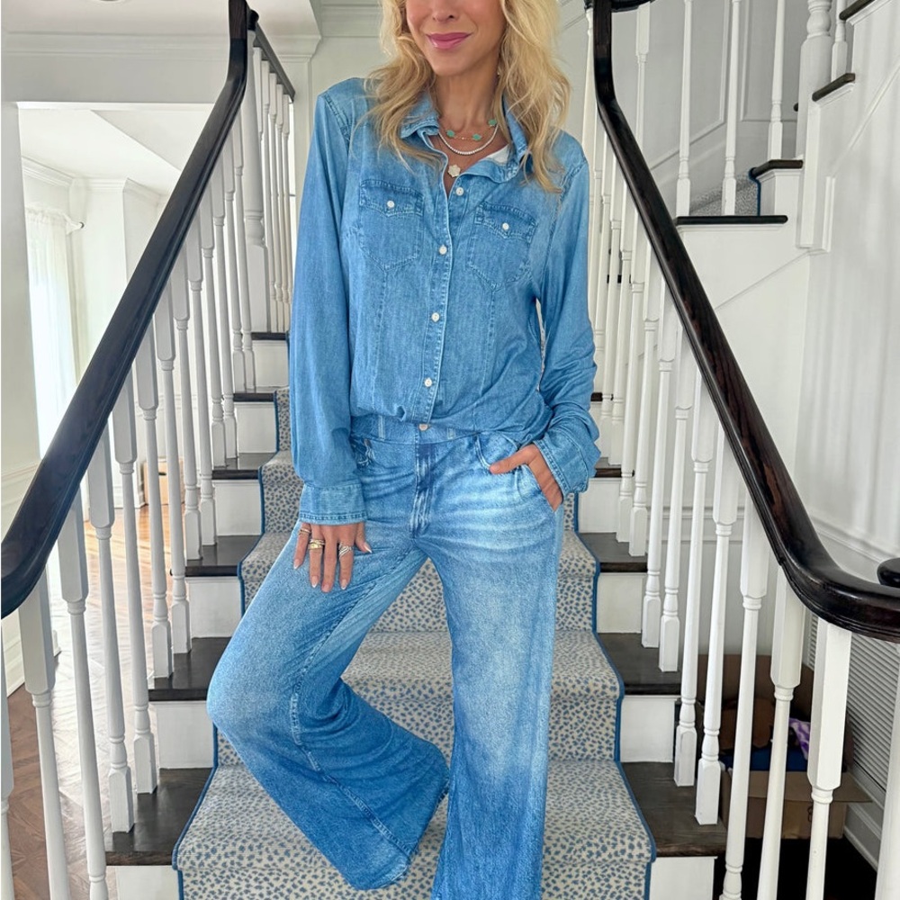 NEW Denim Dreams Pajama Set Size M